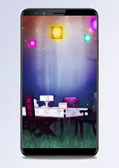 花灯H5背景|背景,H5背景,节日,聚餐,花灯,彩色,卡通,H5,童趣,手绘,卡通/手绘,背景图