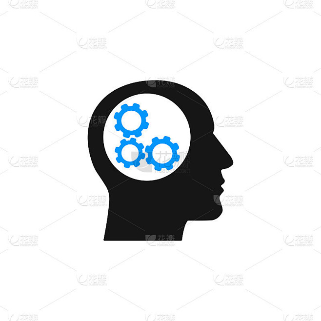 齿轮，解决方案，思考图标矢量