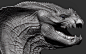 WIP Dragon, Kurtis Dawe : Still very much a wip. I plan on detailing his teeth based on snapping turtle teeth. A dragon I’m working on. Inspired by parts of bats, Dunkleosteus, crocodiles, snapping turtles and iguanas. Using Mari to create the disp using 