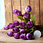 米子家居 仿真花15头迷你玫 SH010001 花朵直径1.5cm 紫色 特卖商