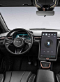 Xiaopeng Auto Electric SUV UI Cluster Full TFT & Big central display: 