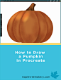 How to draw a pumpkin in Procreate