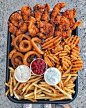 Fried Chicken Tenders, Onion Rings, Waffle Fries & French Fries From Carl’s Jr... - #Carls #Chicken #French #Fried #Fries #Jr #Onion #Rings #Tenders #WAFFLE