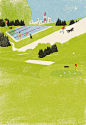 Tatsuro Kiuchi : Golf Illustrations