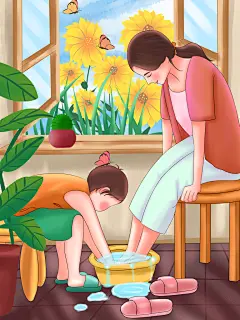 为母则刚母亲节插画