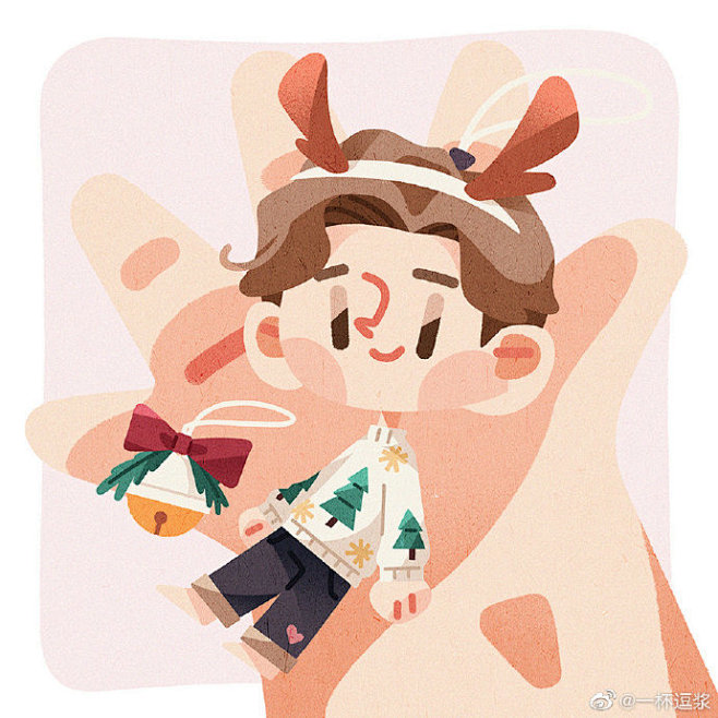 #头像# #情侣头像# #插画# #你好...