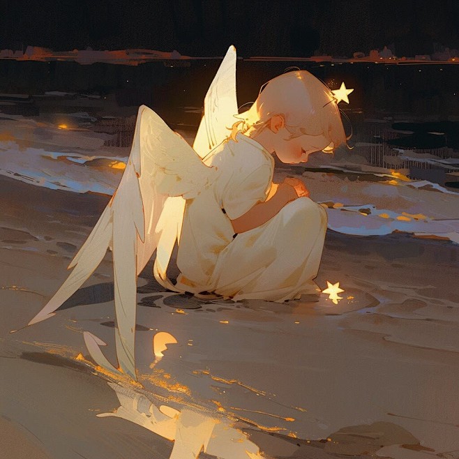 发光的星星女孩治愈头... - @分享b...