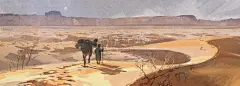 Sandscraping / Desert, Yujin Choo : work for mythgardgame.com