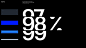 This may contain: an abstract black and white poster with the number 987