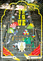 Unique pinball game
