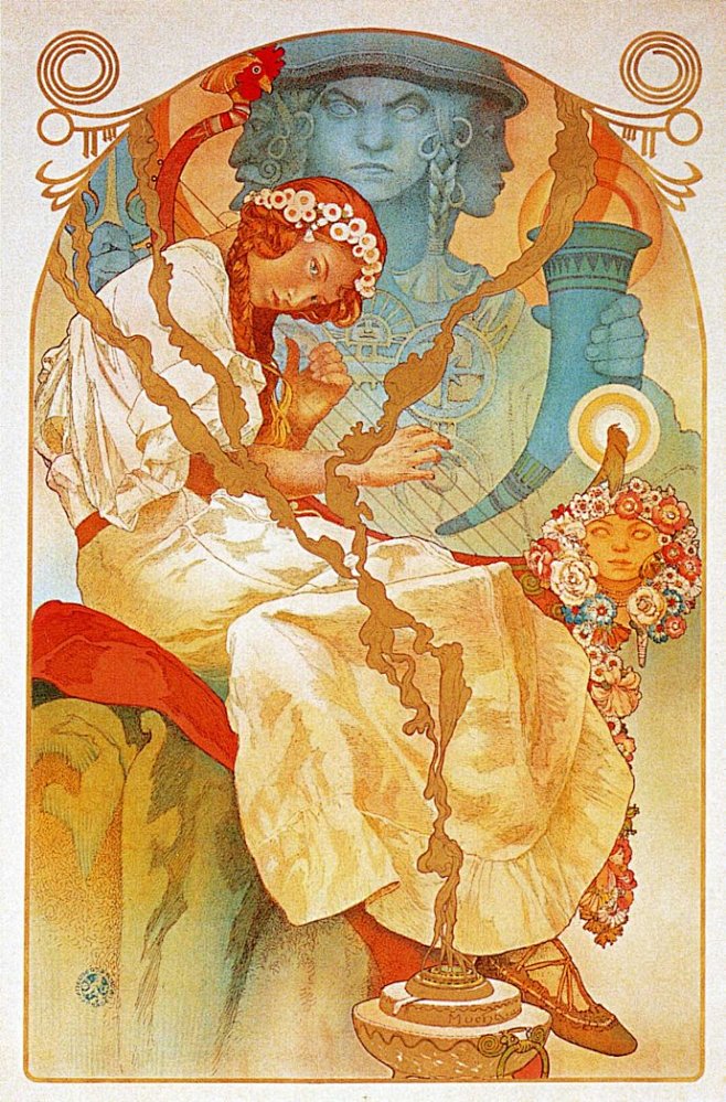 艺术大师 Alphonse.Mucha....