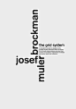 [转载]大师系列丨约瑟夫.米勒布罗克曼Josef <wbr>Muller-Broc