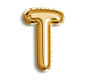 金色银色玫瑰金质感英文字母数字文字派对气球字PSD元素PNG素材
