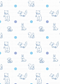 几何图形/卡通图案/波点/卡通动物/小熊