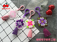 mozi216采集到樱桃弯子手工铺拼豆