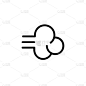 Fart vector icon. Isolated Wind Blowing flat emoji