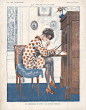 上世纪初巴黎时尚杂志《La Vie Parisienne》中的求知美人 ​​​​
