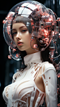 数字人女性女孩未来人元宇宙虚拟人物3D仿真