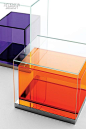Editors' Picks: 30 Tables, Cabinets and More | Philippe Starck's Box in Box by Glas Italia, through Luminaire. #interiordesign #design #interiordesignmagazine #products #storage