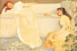 美国画家詹姆斯·阿博特·麦克尼尔·惠斯勒（James Abbott McNeill Whistler，1834.07.11—1903.07.17）
《白色交响曲，第3号：白衣少女》 