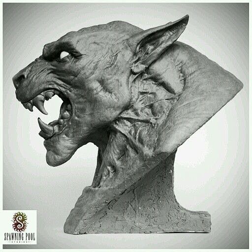 lycan sculpture head