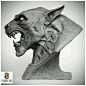 lycan sculpture head