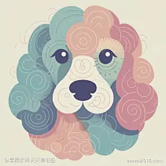 曲线狗狗_提示词查看_Midjourneyai绘图工具关键词描述词咒语_1024X1024像素-柔和,曲线,笑脸,狗,动物,可爱的,拼贴画,涂鸦,排版艺术,矢量插画-提示词编号:2023061914163881-绘ai-www.ai016.com