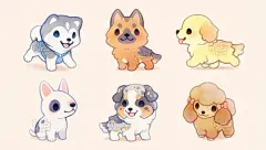 ᴛᴡɪ♡︎ᐝfloofyfluff #插画# #治愈#

谁是你最喜欢的狗勾呀~ ​​​​