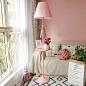 北欧风格公主女孩宜家创意立式落地灯卧室儿童房客厅粉色高脚台灯-淘宝网