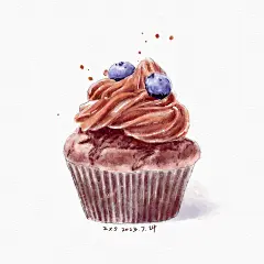 手绘美食插画_森夏恩_zxs__插画师作品_涂鸦王国gracg.com