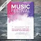 Splashes music festival Free Vector