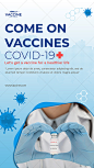 新冠疫苗接种注意事项海报模板插图3