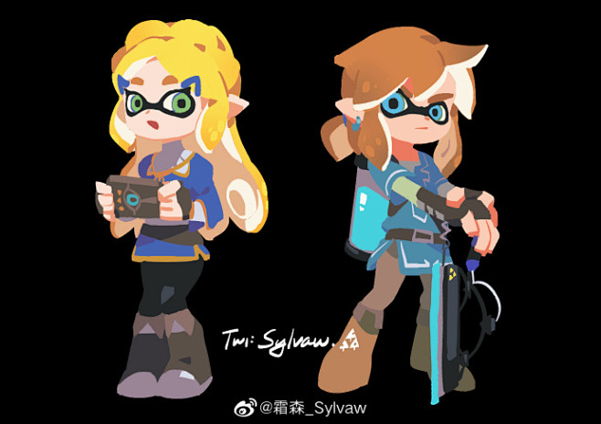 #斯普拉顿3# #塞尔达传说# #林塞# 没有人能拒绝大师剑！没有人能拒绝雨刮器！