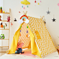 儿童帐篷纯棉室内公主实木公主印第安帐篷游戏屋娃娃家幼儿园玩具-淘宝网