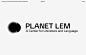 Planet Lem Visual Identity on Behance