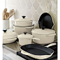 Le Creuset® Cream Skillet in Enamel Cookware | Crate and Barrel-Will take all of this please! Whole set is approx. 1309.00