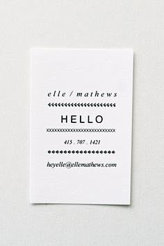 business card