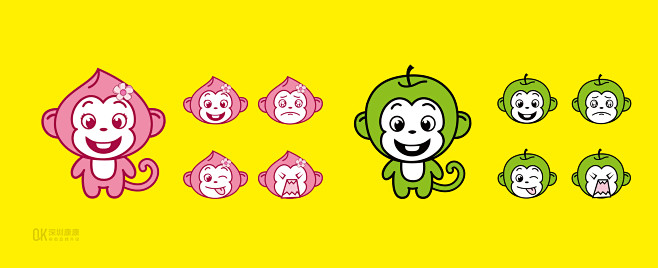 深圳康康品牌-吉祥物设计-水果猴