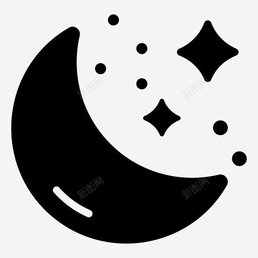 清晰的夜晚时间清晰的夜晚月光图标 UI图标 设计图片 免费下载 页面网页 平面电商 创意素材