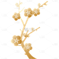 梅花元素贴纸