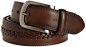 Tommy Hilfiger Men's Double-Stitched Leather Belt, Brown, 32 at Amazon Men’s Clothing store: Apparel Belts
