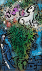 chagall, marc l'ane blanc dans l ||| animals ||| sotheby's pf1936lot9v6nwen