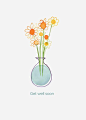 Margaret Berg Art: Get+Well+Soon+Daisies