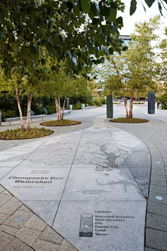 园路汀步透水嵌草石材铺装/街道公园广场道路居住区铺装ideabomom