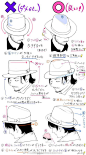 #绘画教程# #绘画参考#   帽子的绘制参考 ​​​​