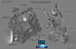 Heroes Of The Storm - Towers Of Doom Starting Platform, David Harrington : Original Concept for the Towers Of Doom Nexus Portal starting area, this concept was used to inform much of the architectural stylings of Towers of Doom.