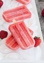 Strawberry-Watermelon Popsicles