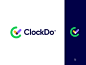 ClockDo Logo branding check checkmark clock logo logo design schedule time todo todo app