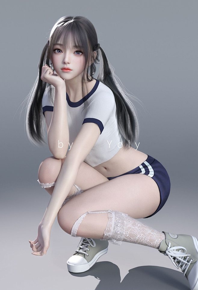 Yoly 莜莉 #095-原创3D角色/...