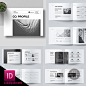 黑白id模版企业宣传画册杂志书籍排版版式设计InDesign素材 I09-淘宝网